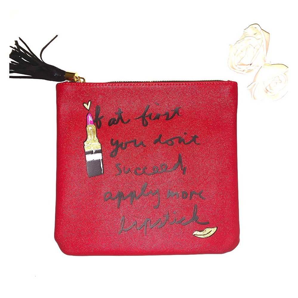 💄NWOT Cute Red Cosmetic bag/pouch